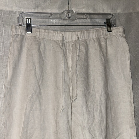 Aritzia Wilfred Free 100% Organic Linen Straight Leg Pant Large - Picture 4 of 10